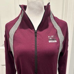 PINK Victoria’s Secret Ultimate Half Zip Maroon Pullover Size XS